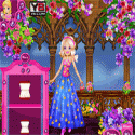 Barbie floral princess dress-up - Barbie game