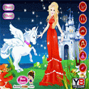 Barbie with Pegasus - girl game