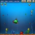 Green submarine - boat game