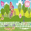 Barbie and me bike - flower game