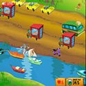 Tom and Jerry - cat crossing - boat game